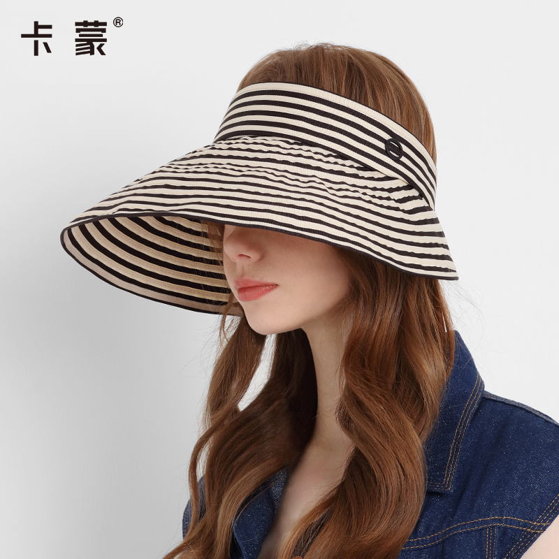卡蒙KENMONTUPF50+春夏百搭盘边跑步防晒帽透气空顶帽遮阳帽女款