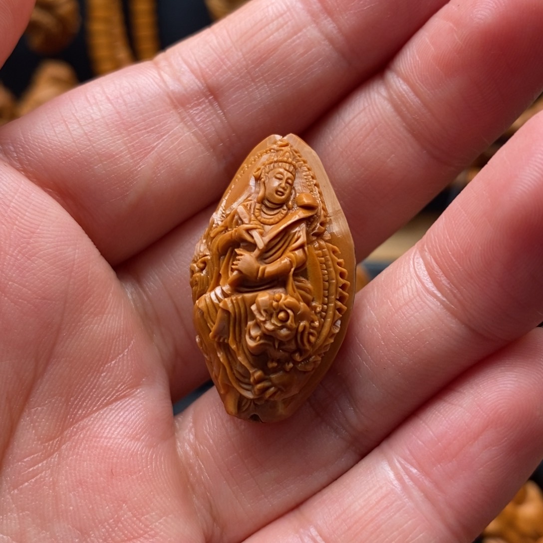 橄榄核手串文殊单粒