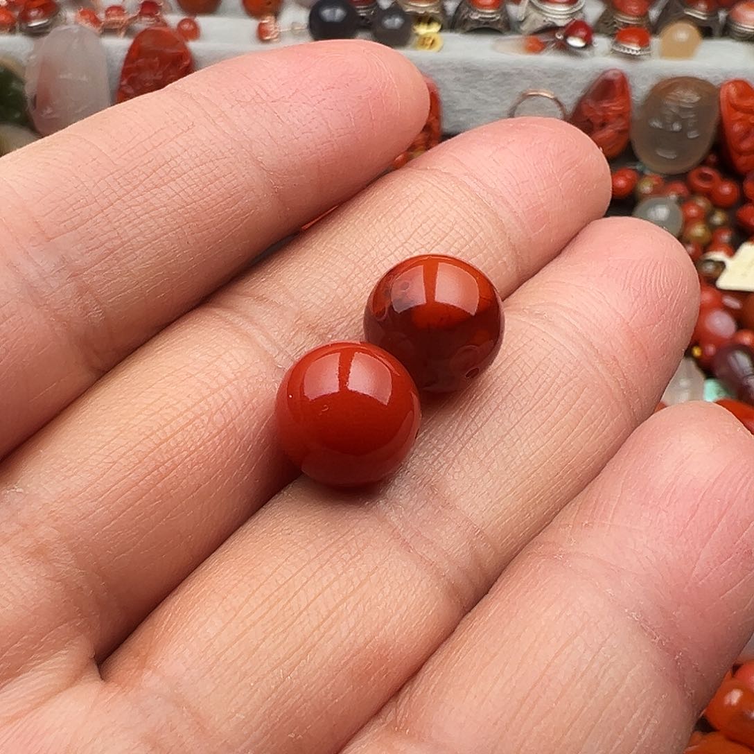 南红玛瑙珠子未镶嵌涓**流