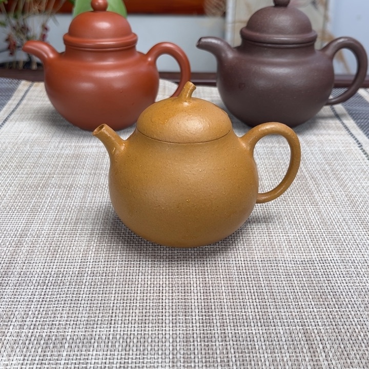 紫砂茶壶微微瑕茄瓜