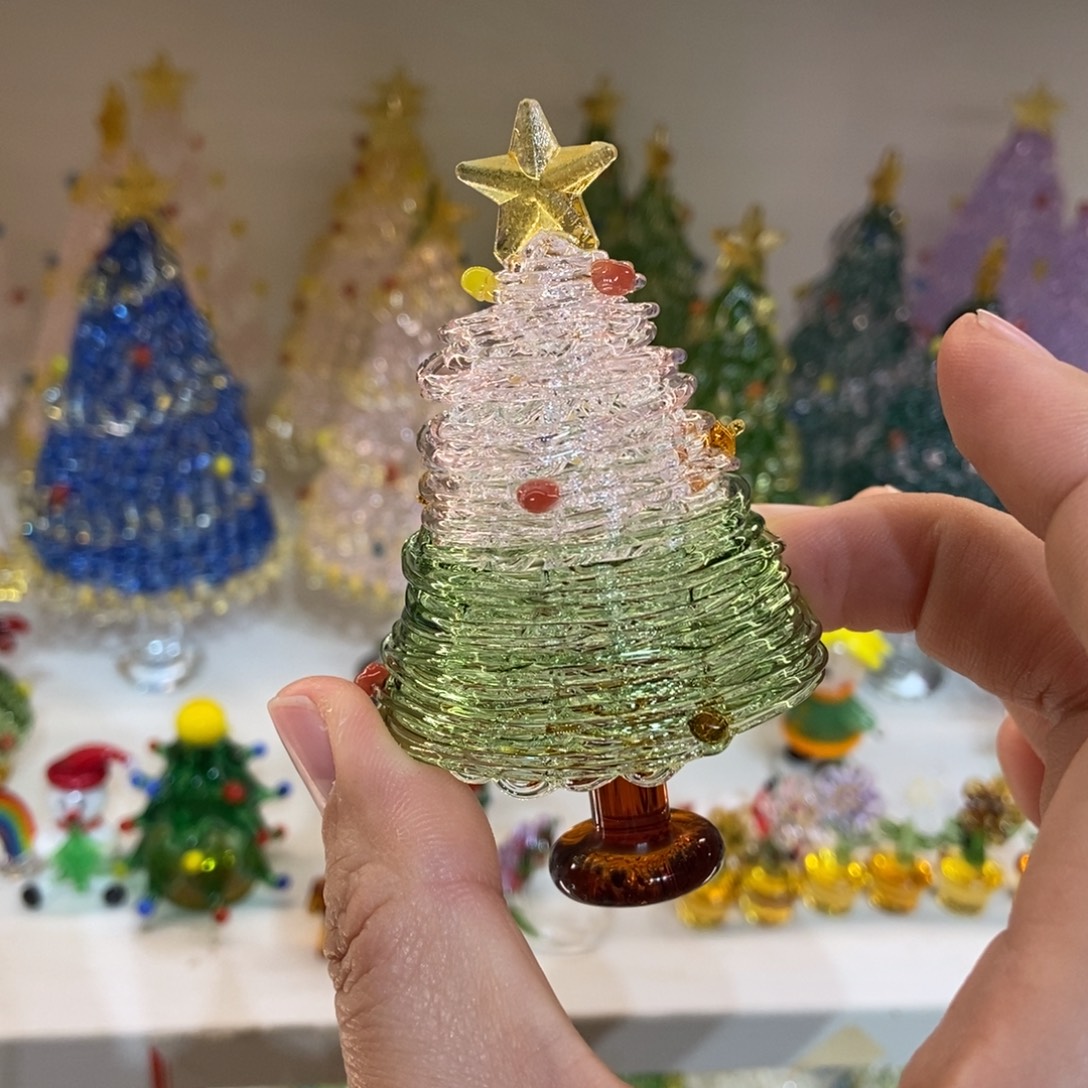 手工艺品琉璃粉绿