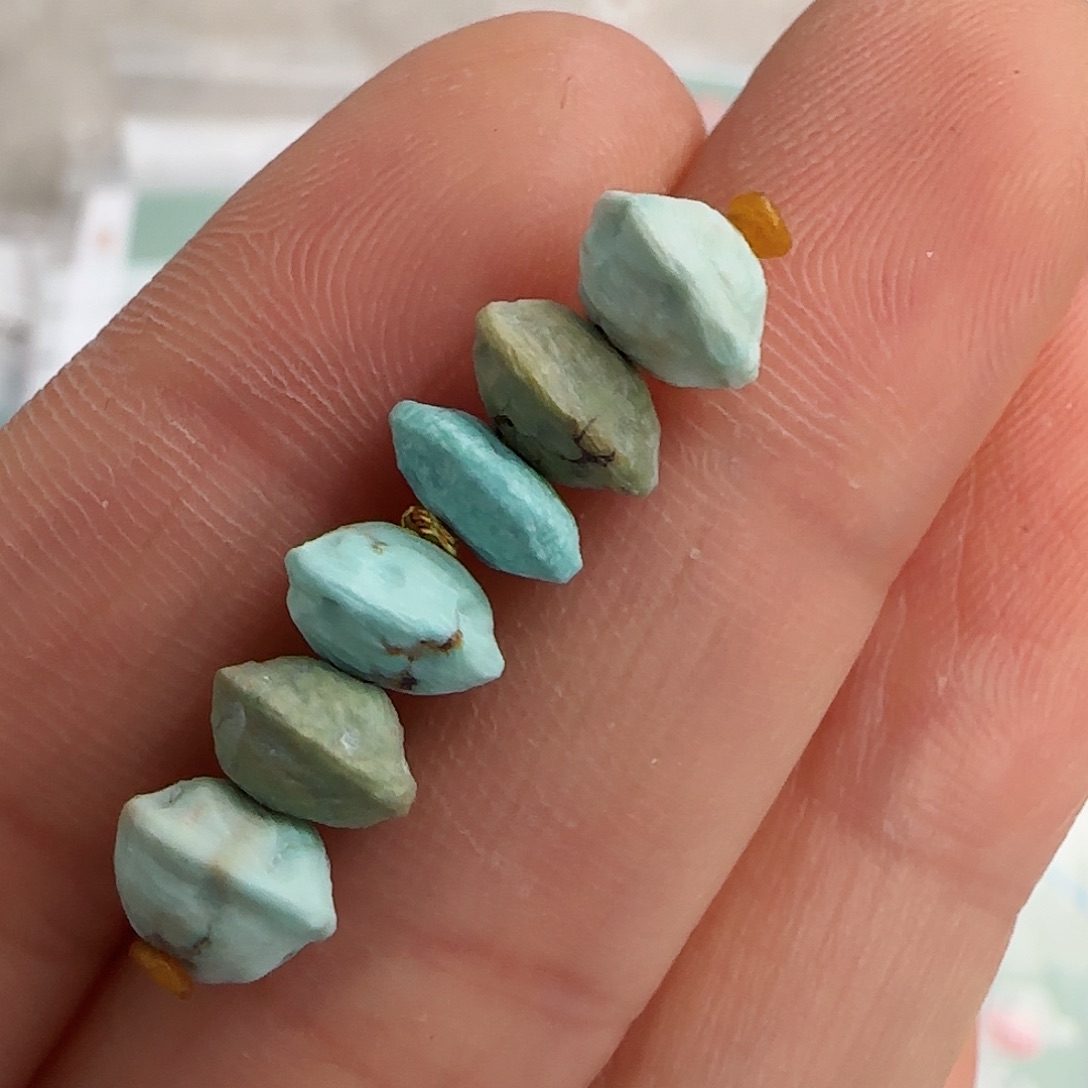 绿松石珠宝半成品未镶嵌