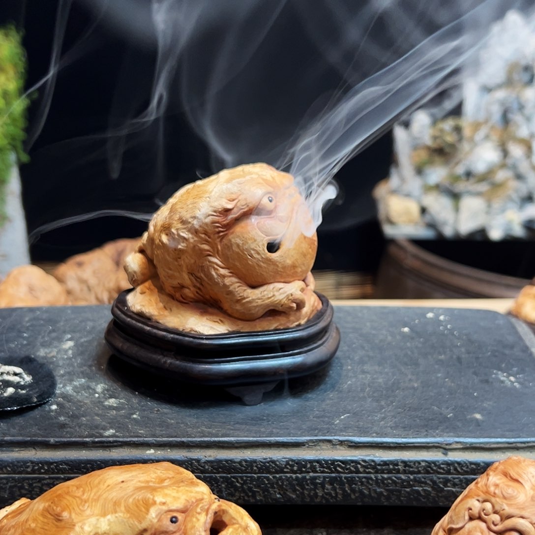 荔枝木品***茶金蟾呱呱来财