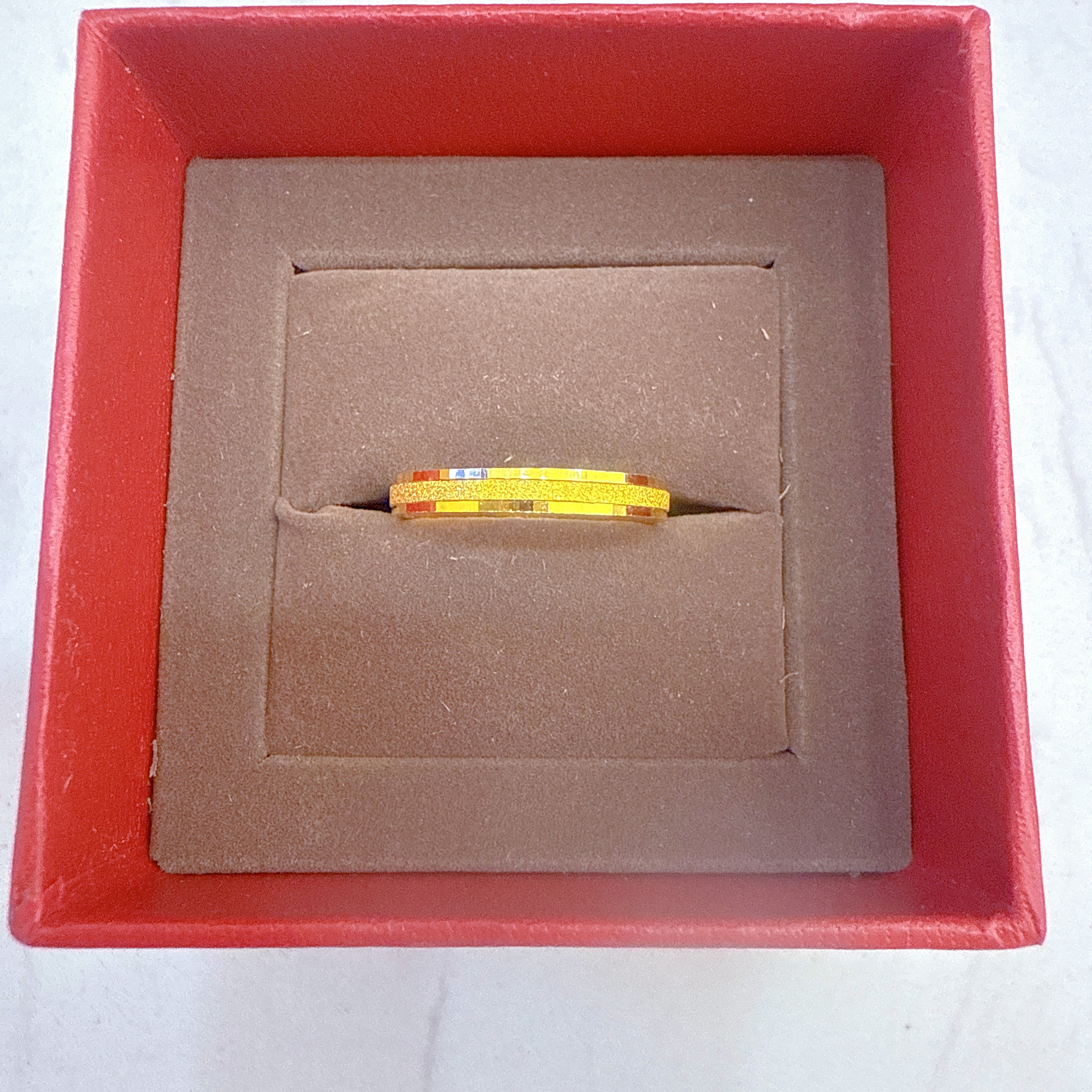 Chow Tai Seng/周大生周大生足金3D三生三世戒指（宽面）