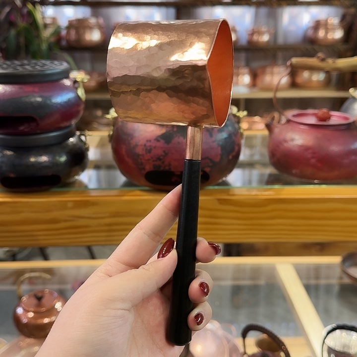 暖***艺紫铜手工制作侧把