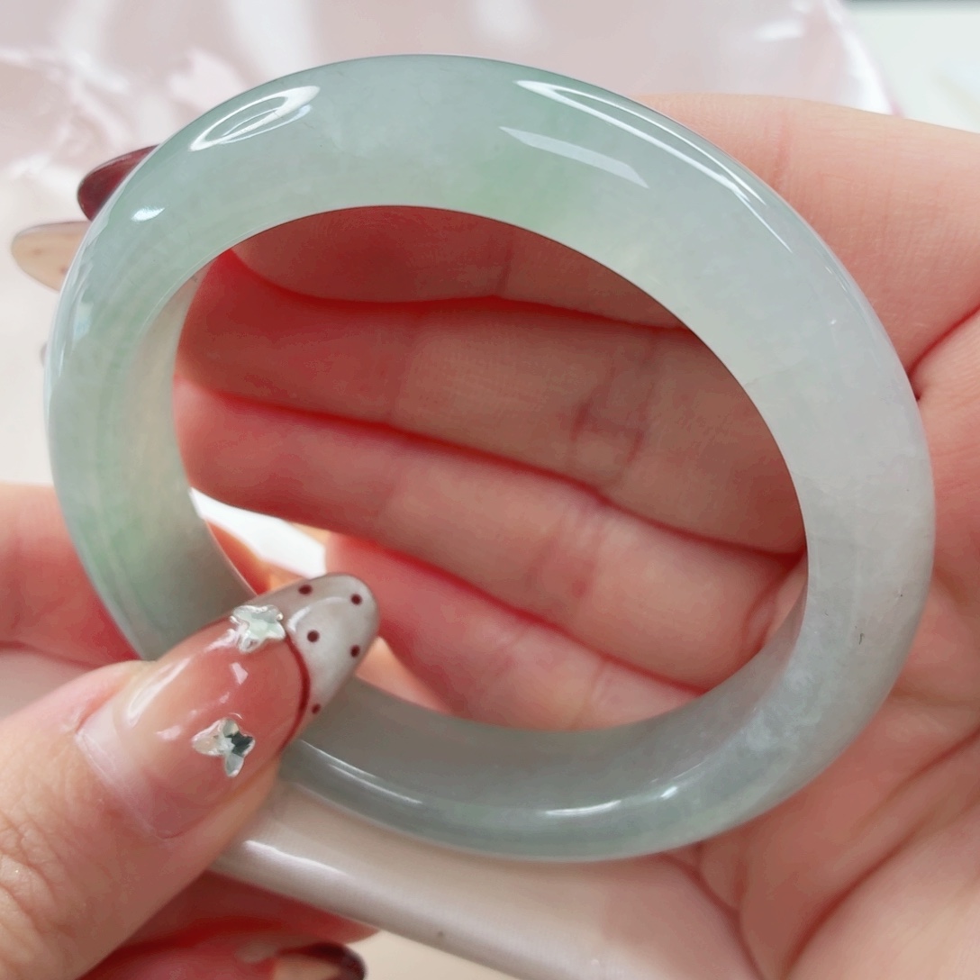 翡翠未镶嵌手镯53.1x596