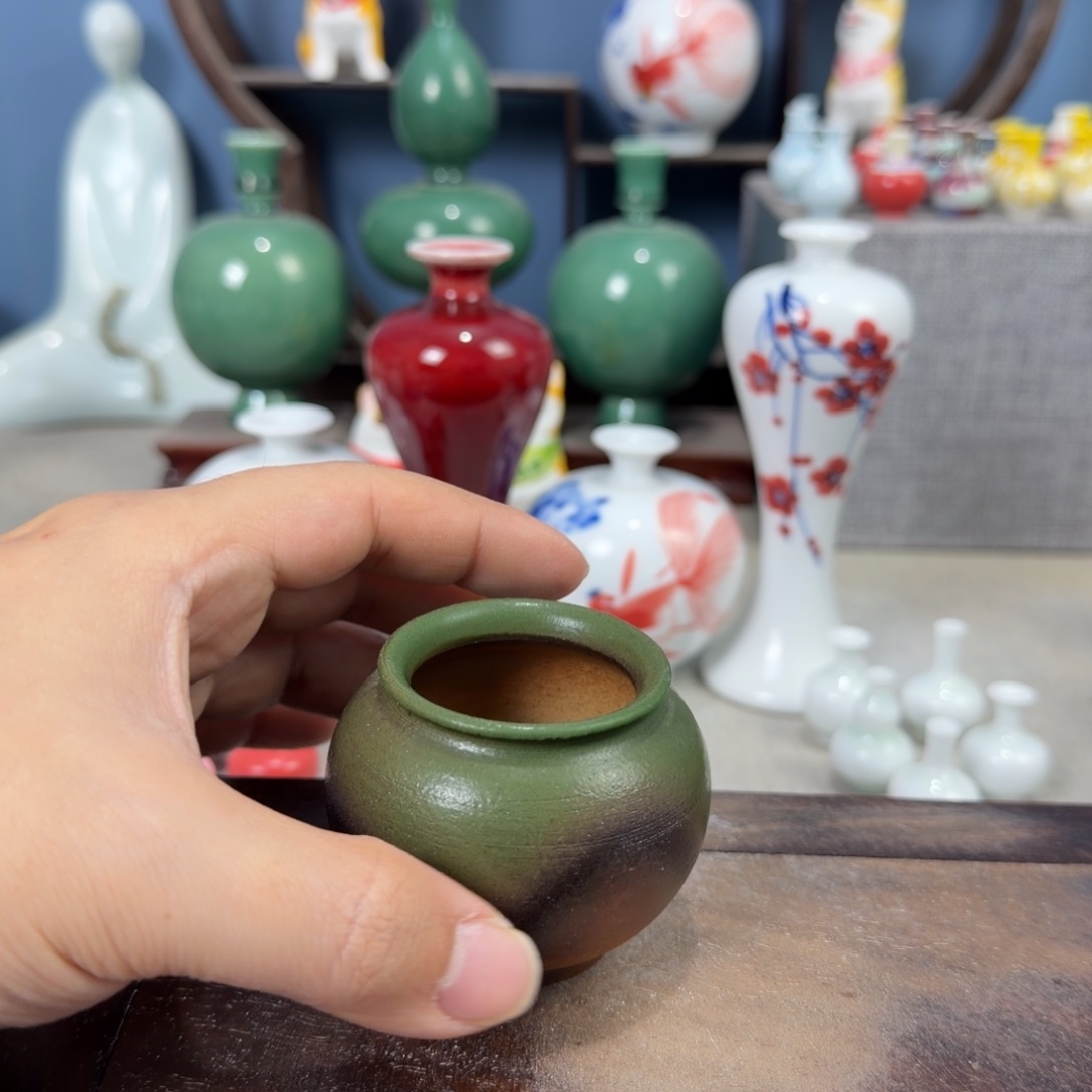陶瓷手工小花器摆件