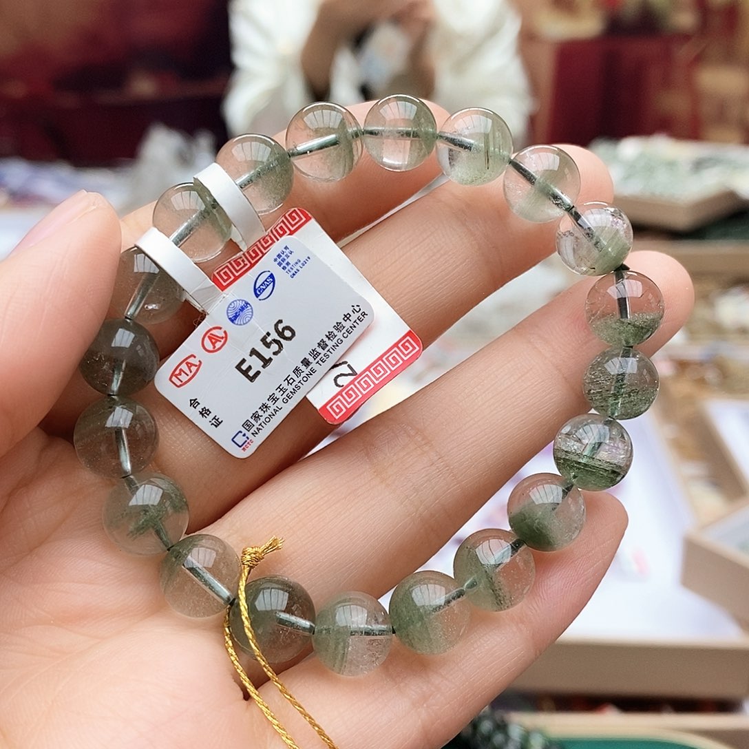 水晶手链未镶嵌E156绿幽灵