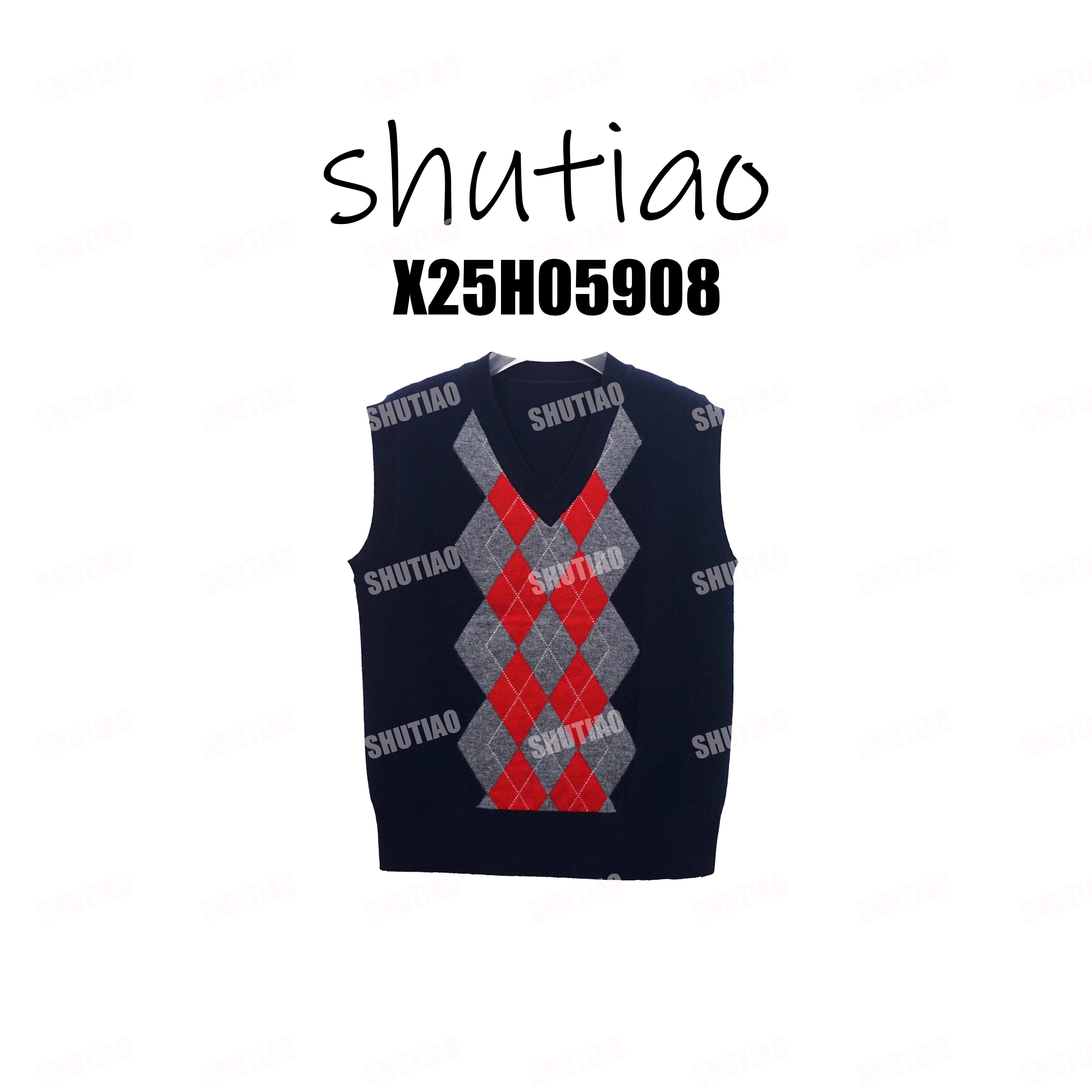 【SHUTIAO】2025冬季：新款小众设计款背心X25H05908