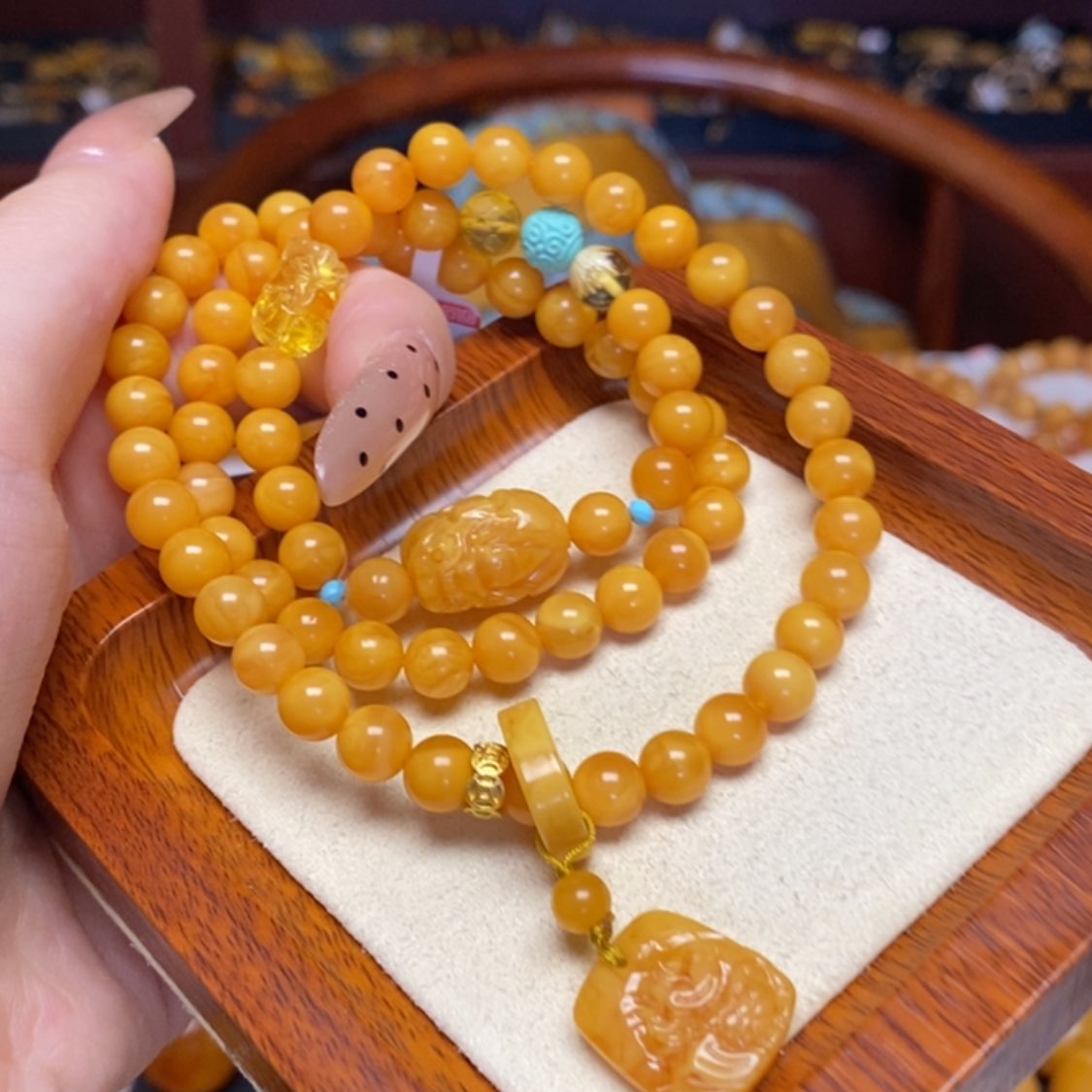【闪购商品】蜜蜡手链未镶嵌手串