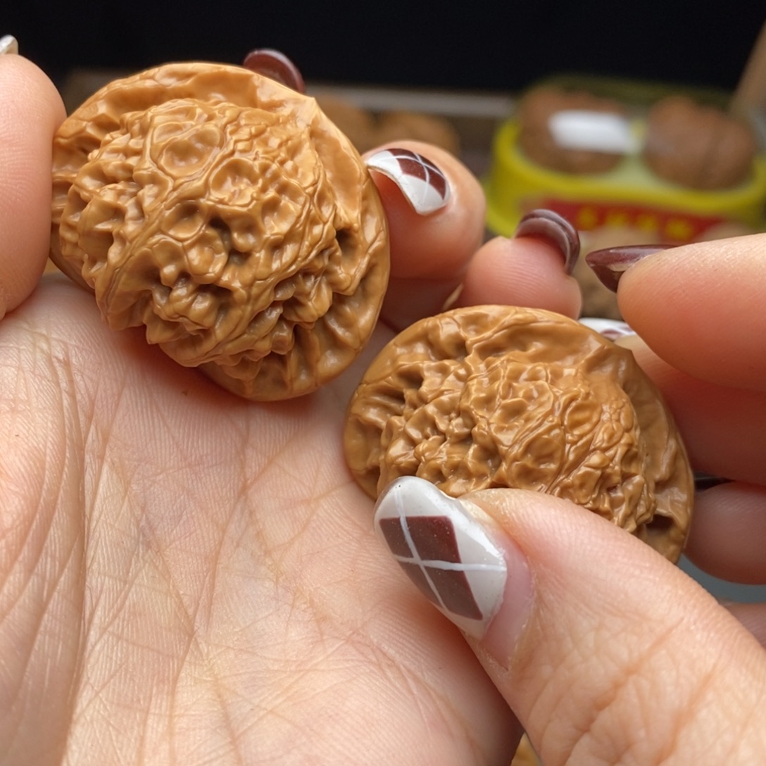 柿***意把件文玩核桃宫灯