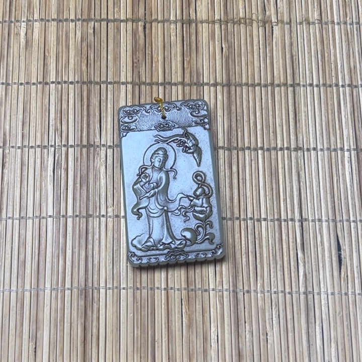 风***影和田玉未镶嵌挂件