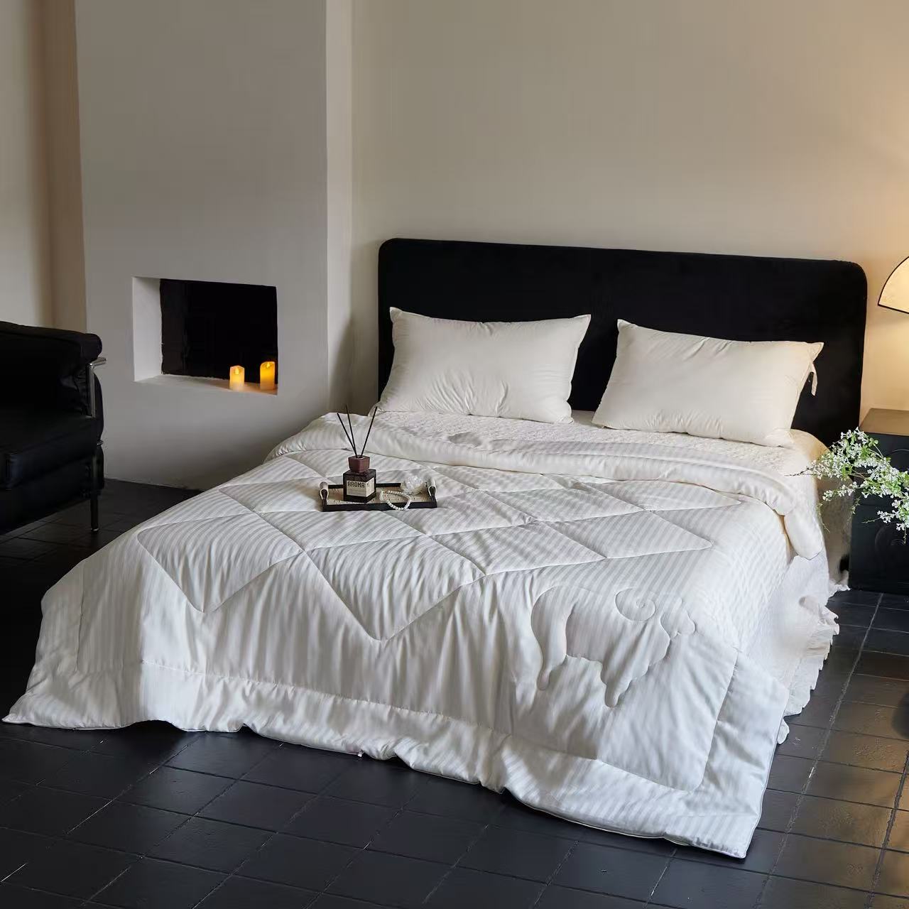 【白色羊绒】200*230cm高端私人订制秋冬羊绒被