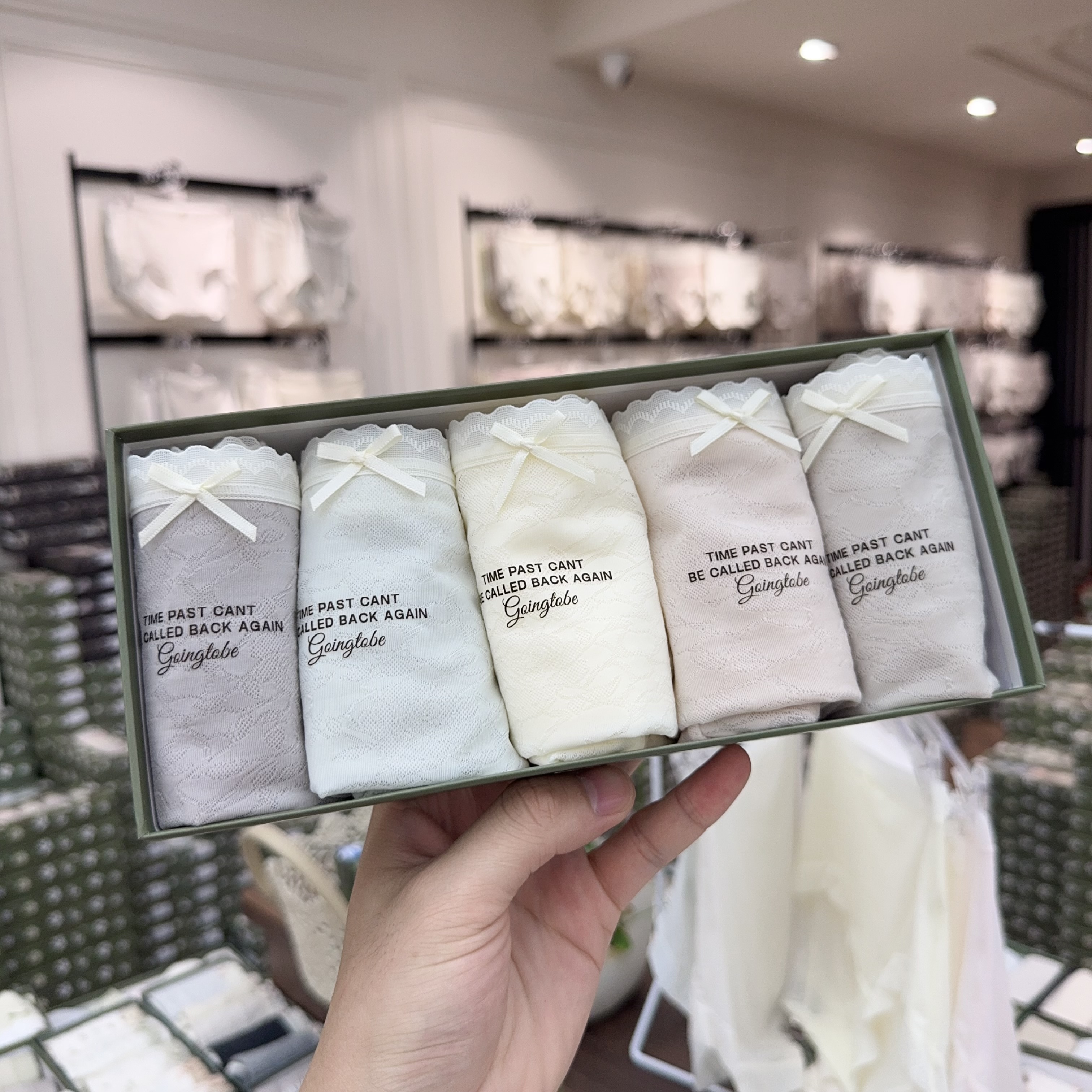 【5条装】2071海棠提花中高腰提花冰丝奶皮女士内裤（90--138斤）