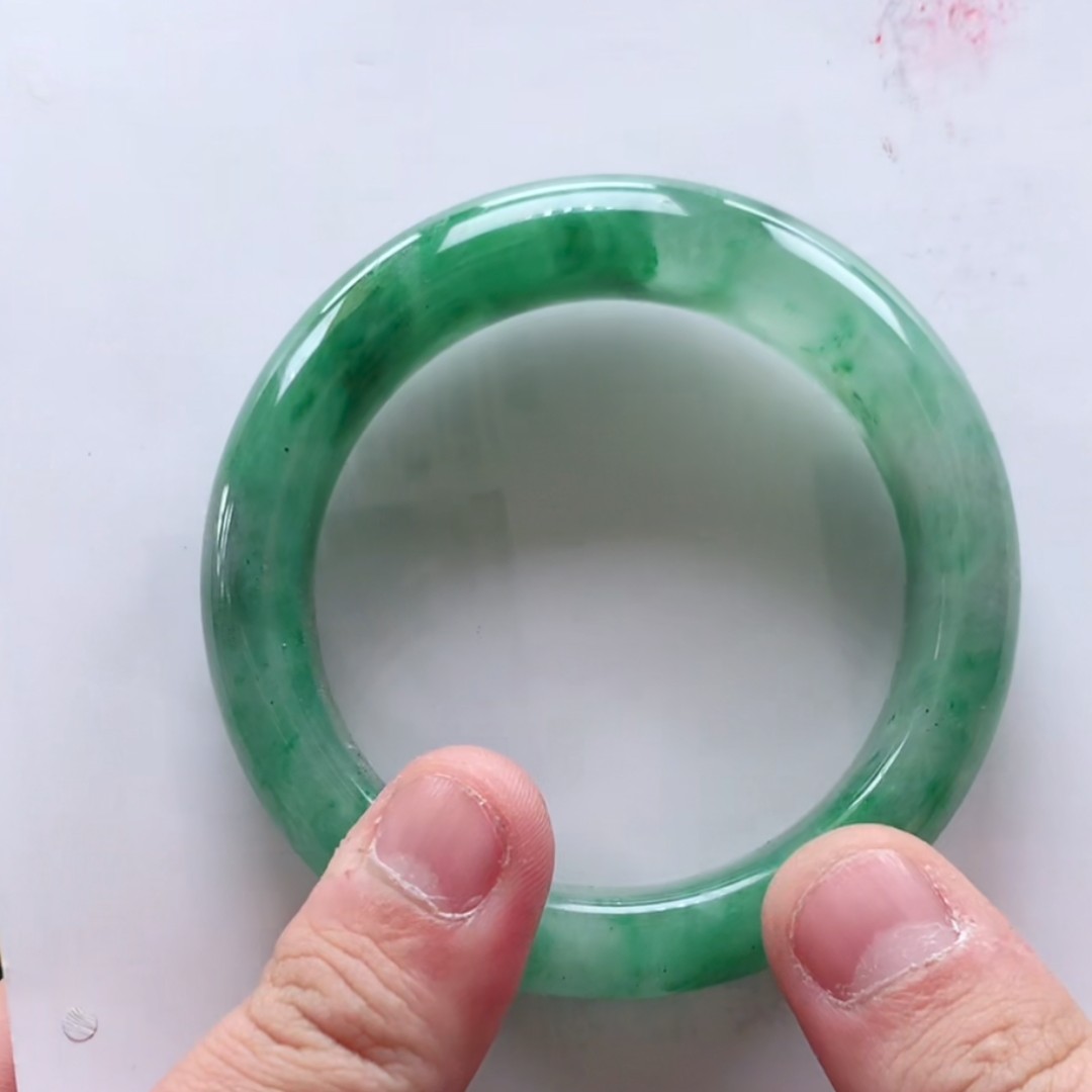 （翠汐严选）天然冰飘花-手镯