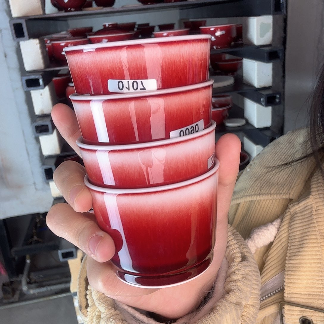 杯景德镇郎红陶瓷