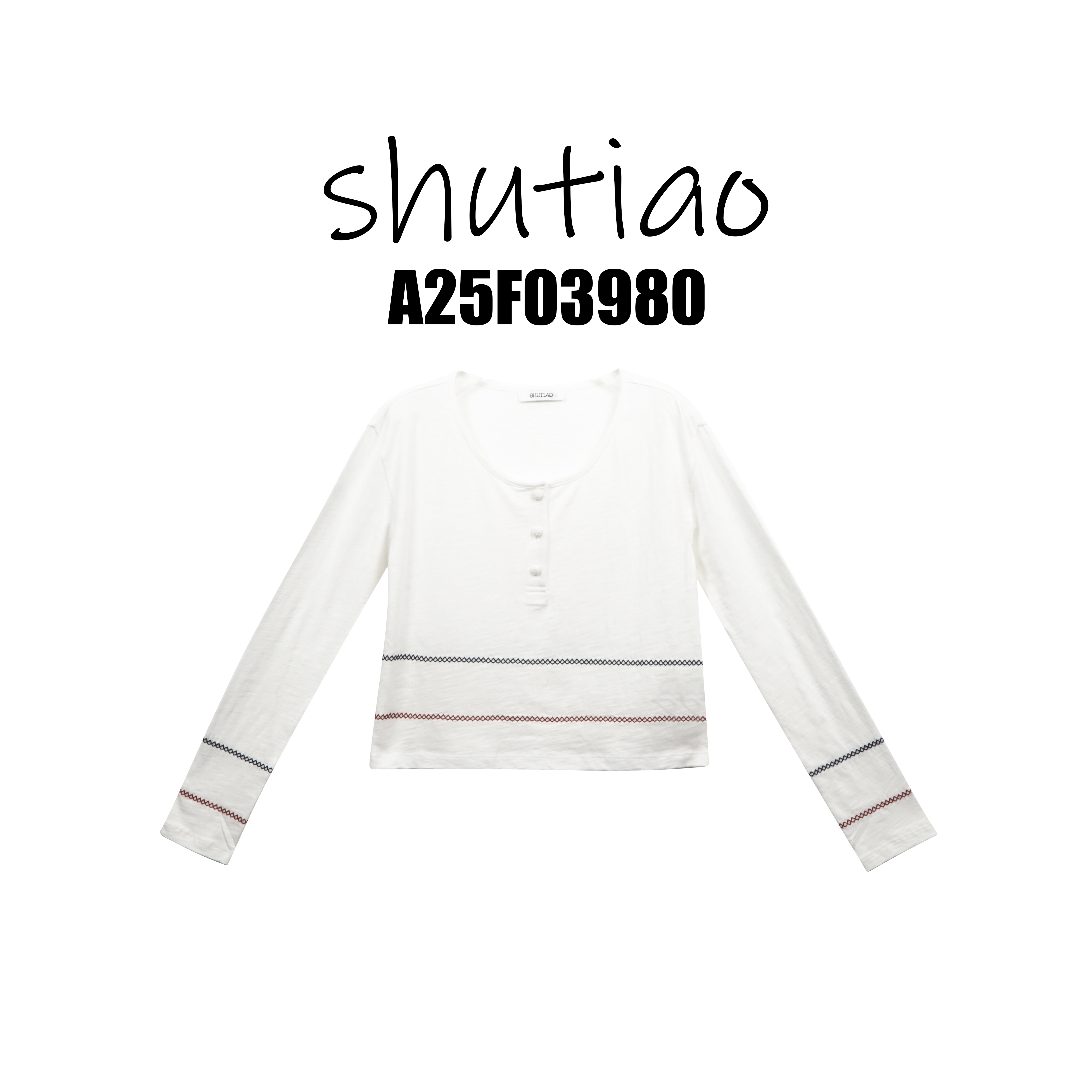 【SHUTIAO】2025秋冬：新款小众设计款T恤A25F03980