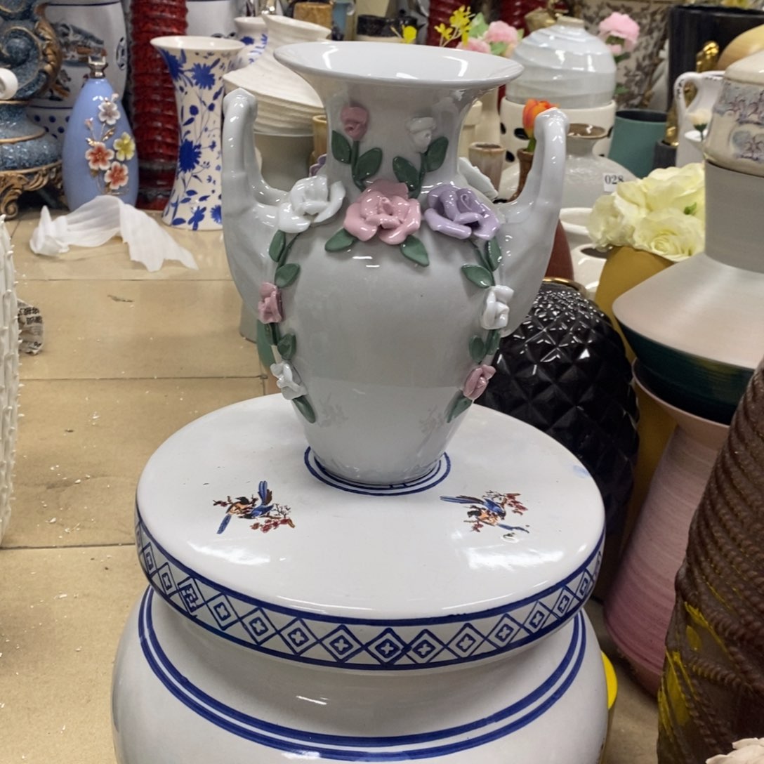 有机玻璃陶瓷材料摆件花瓶