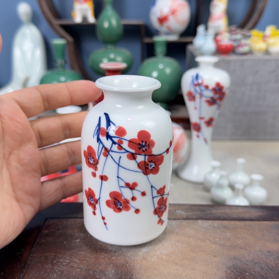 陶瓷手工小花器摆件