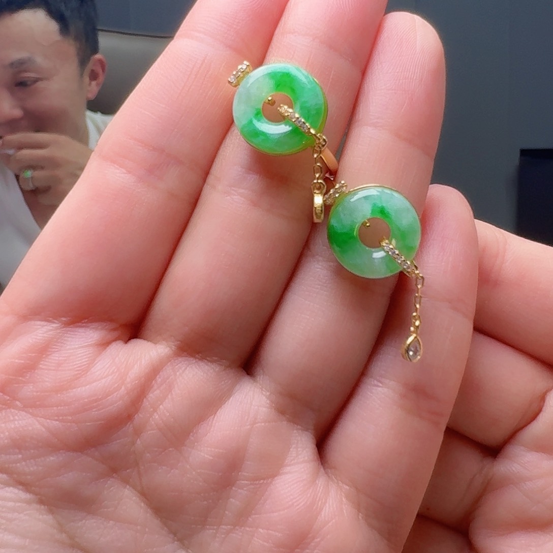 翡翠戒指银S925镶嵌多样性发货其一