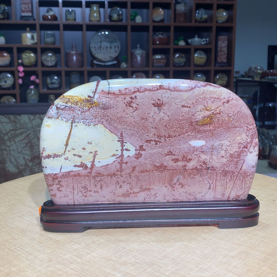 紫砂广西国画石，收藏观赏