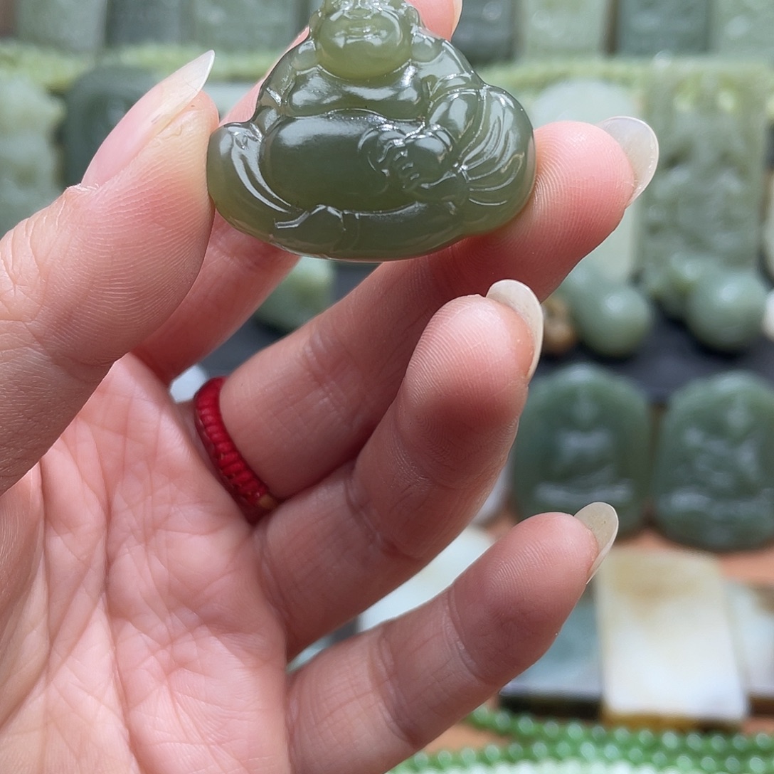 和田玉未镶嵌吊坠(不含链)