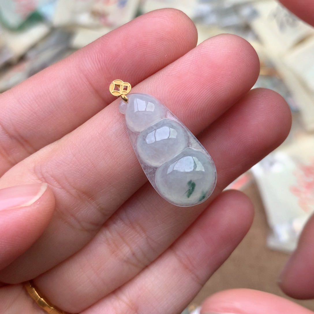 【闪购商品】18K金镶嵌挂件翡翠一