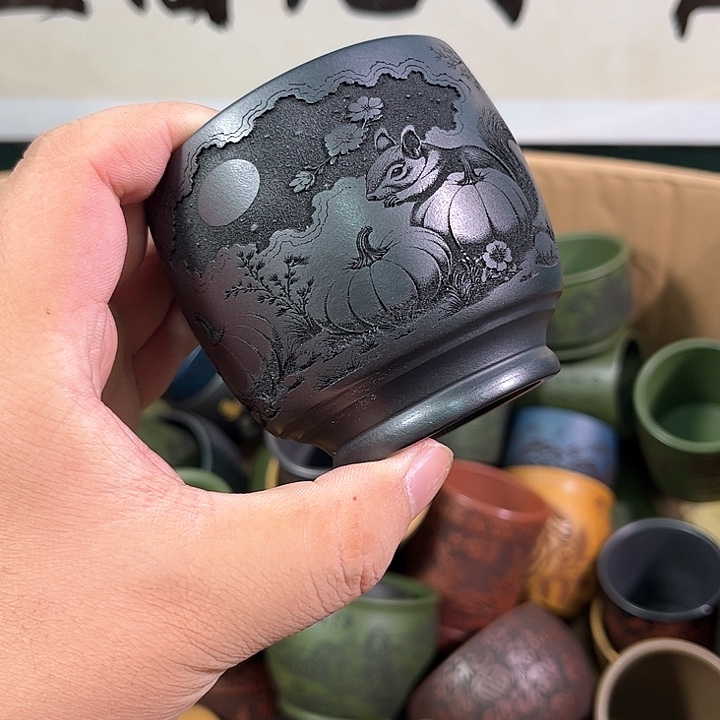 茶杯紫砂全手工紫砂主人杯