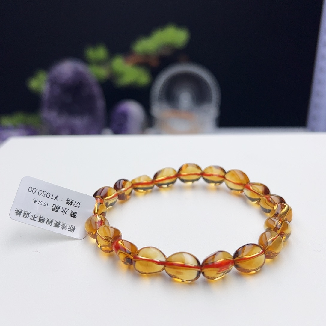 水晶手链未镶嵌黄水晶15.52