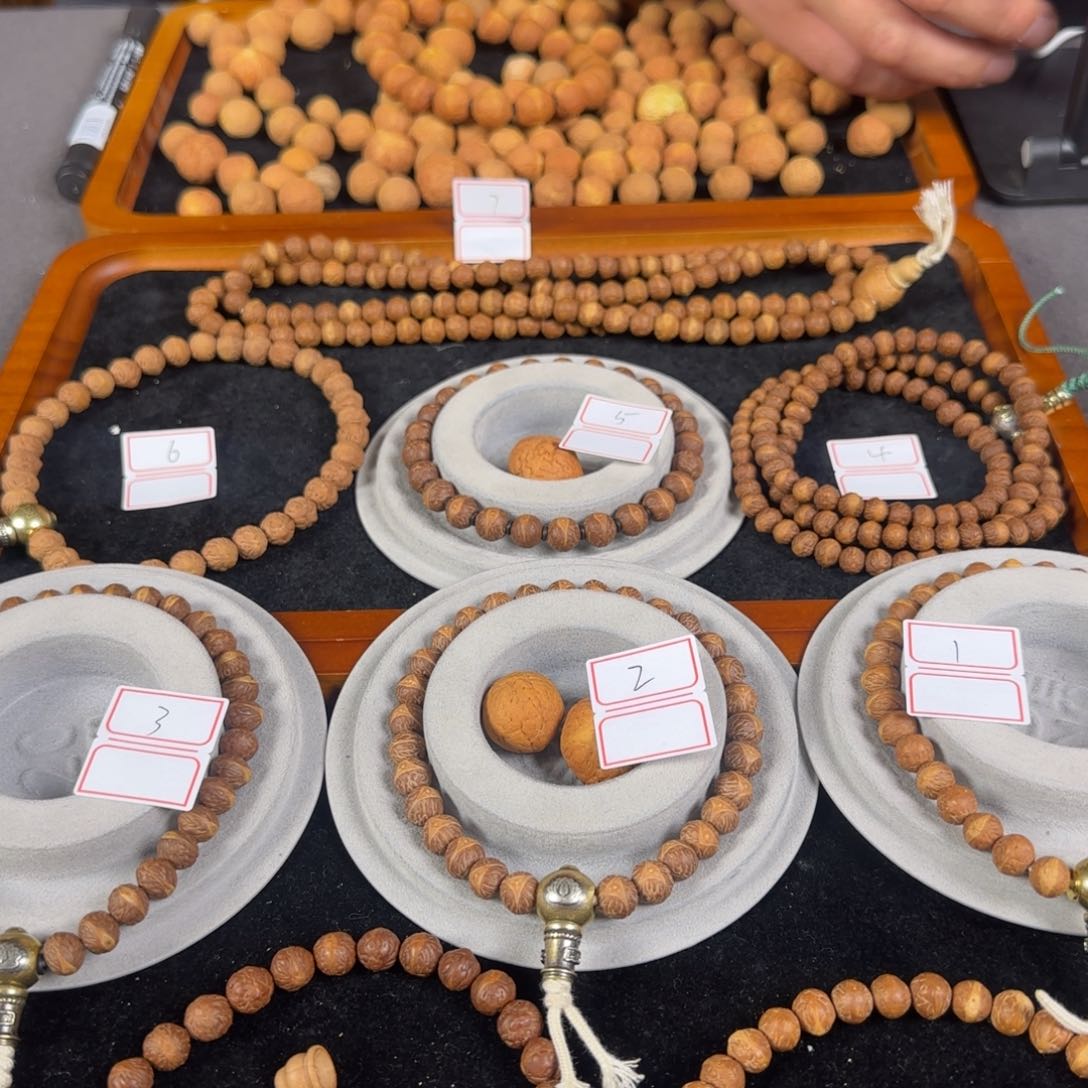 莲花菩提吊坠莲师原皮原色酸枣核