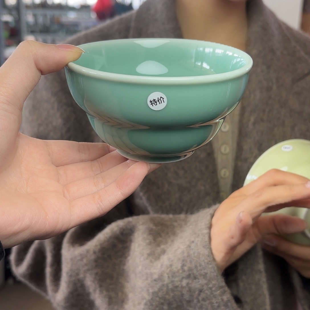 龙泉云间青瓷小米茶器