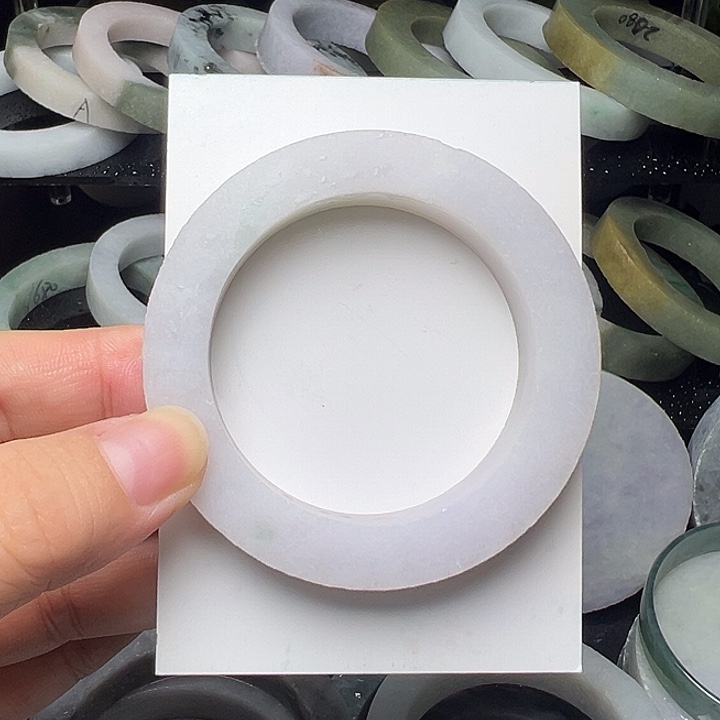 定制翡翠未镶嵌白月光