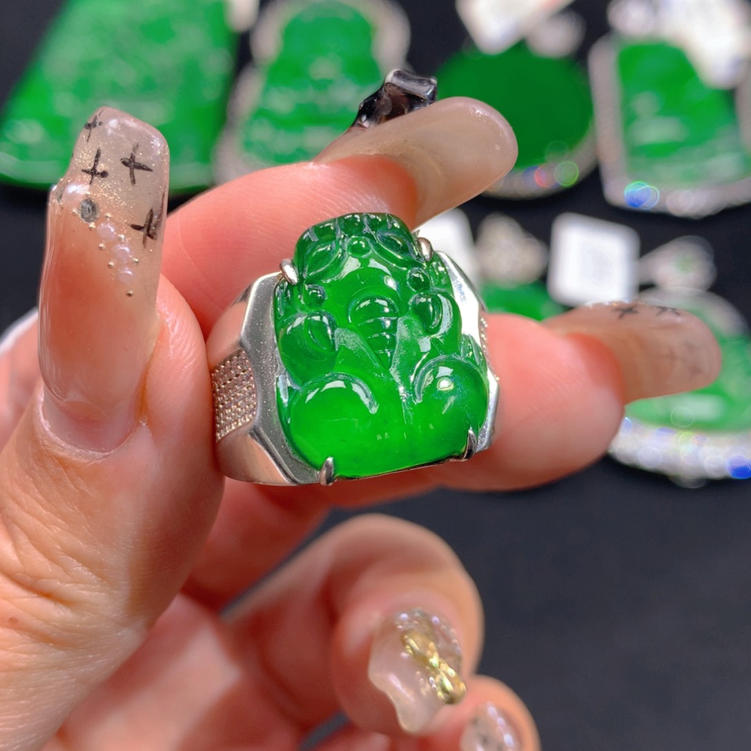 翡翠颈饰银S925镶嵌11111111