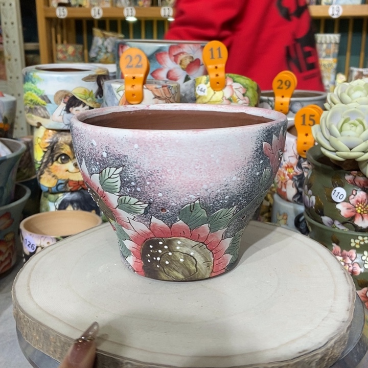 红陶景德镇艺术手绘作品