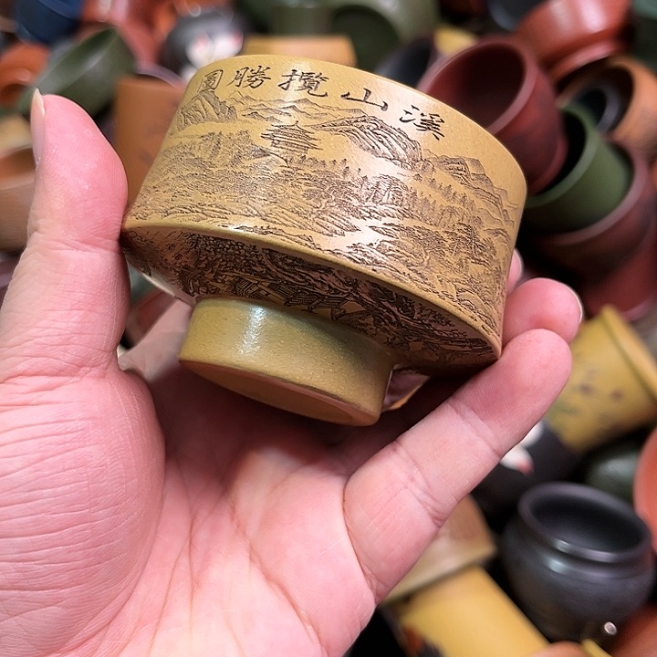 紫砂茶杯全手工紫砂主人杯