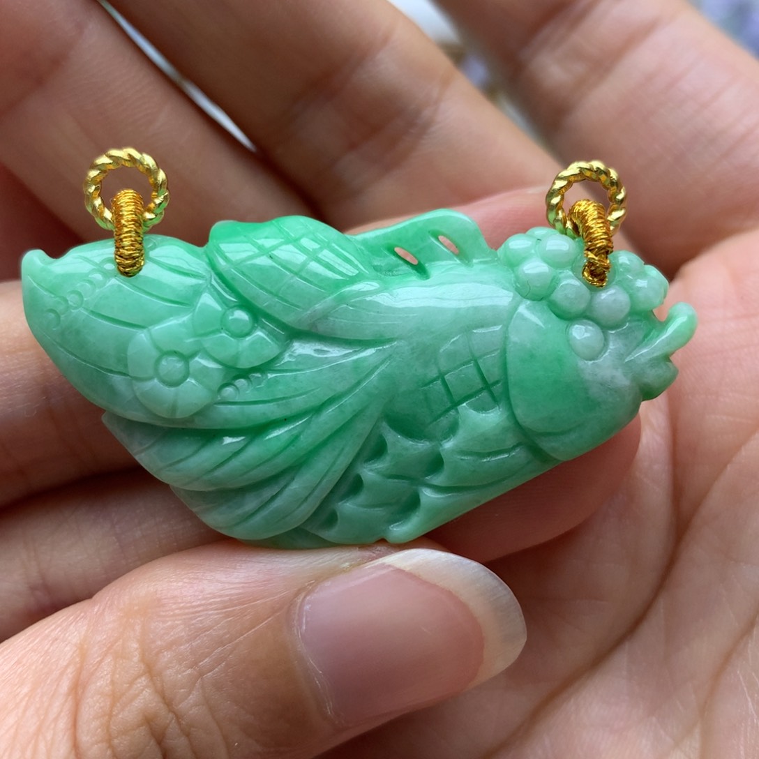 翡翠未镶嵌颈饰翡翠