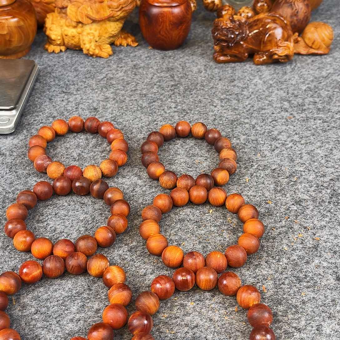 柏木（崖柏）朱砂红崖柏沉水粗磨1.5