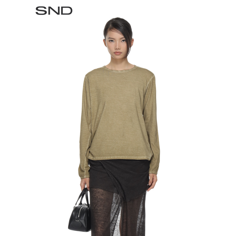 【GABRIELA COLL GARMENTS 设计师品牌】SND SS25 圆领长袖T恤