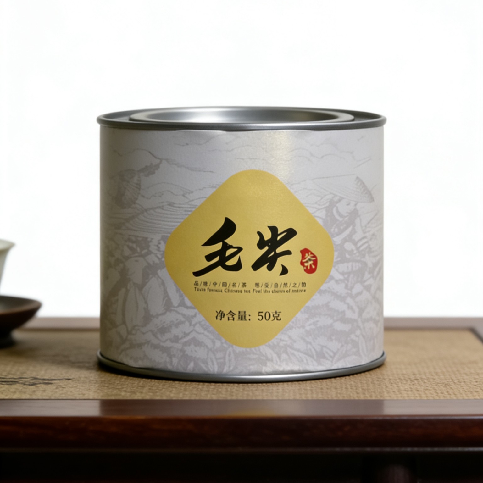 【到手2罐】毛尖绿茶新茶罐装口粮茶