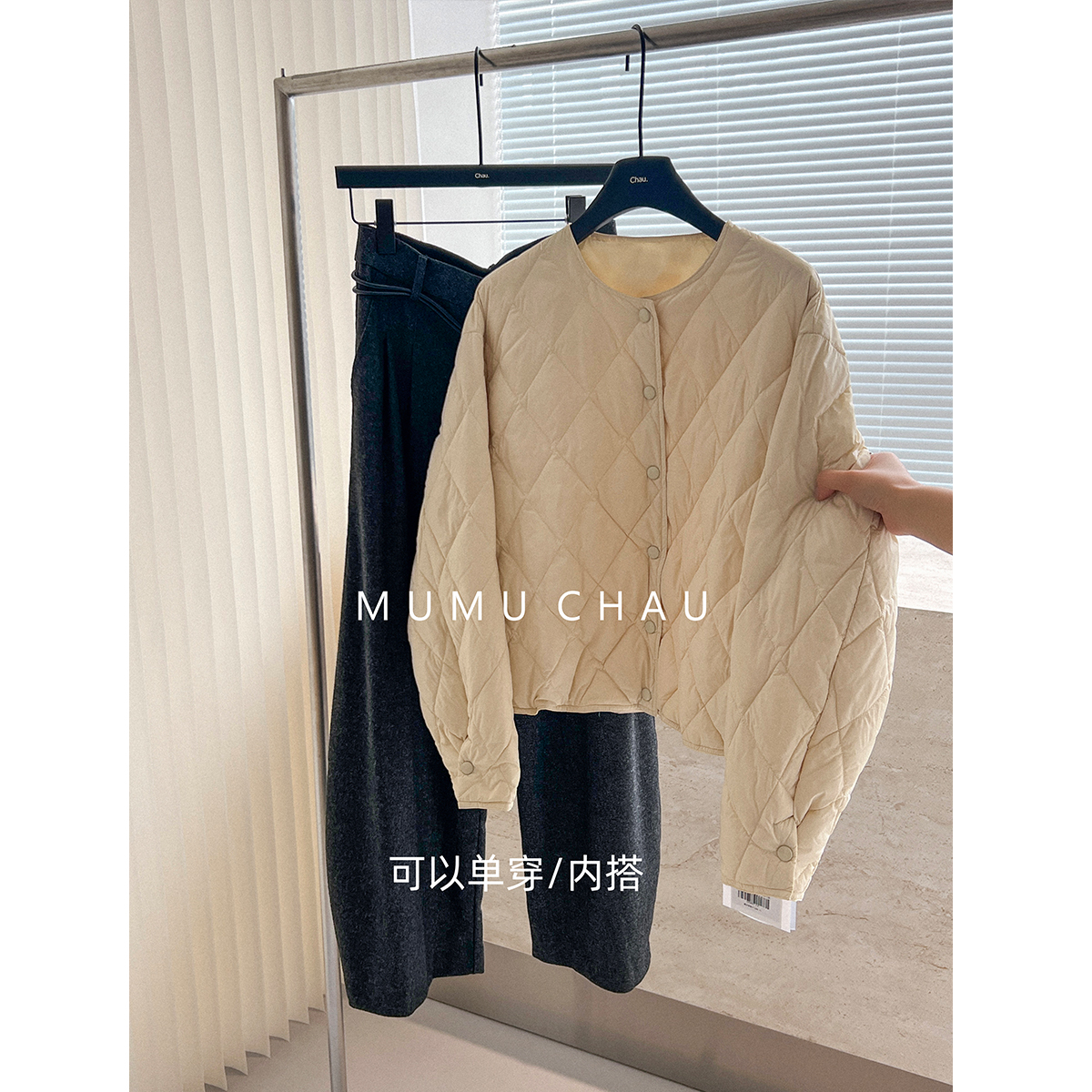 「现货MUMU CHAU」【云朵胶囊】女冬季90白鴨絨保暖羽绒外套LD58307