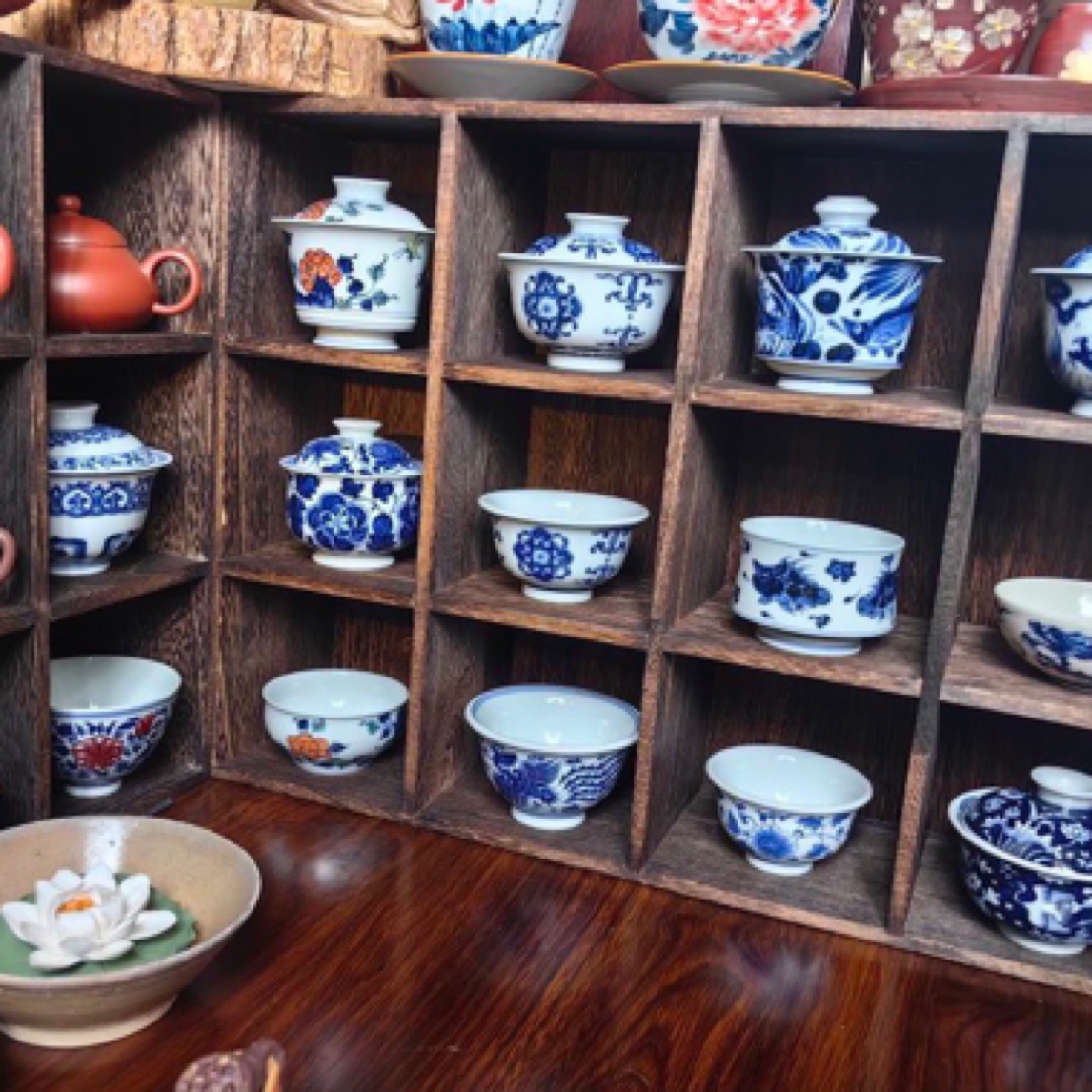 （商品代拍链接，勿乱下单）微瑕景德镇陶瓷全手工手绘