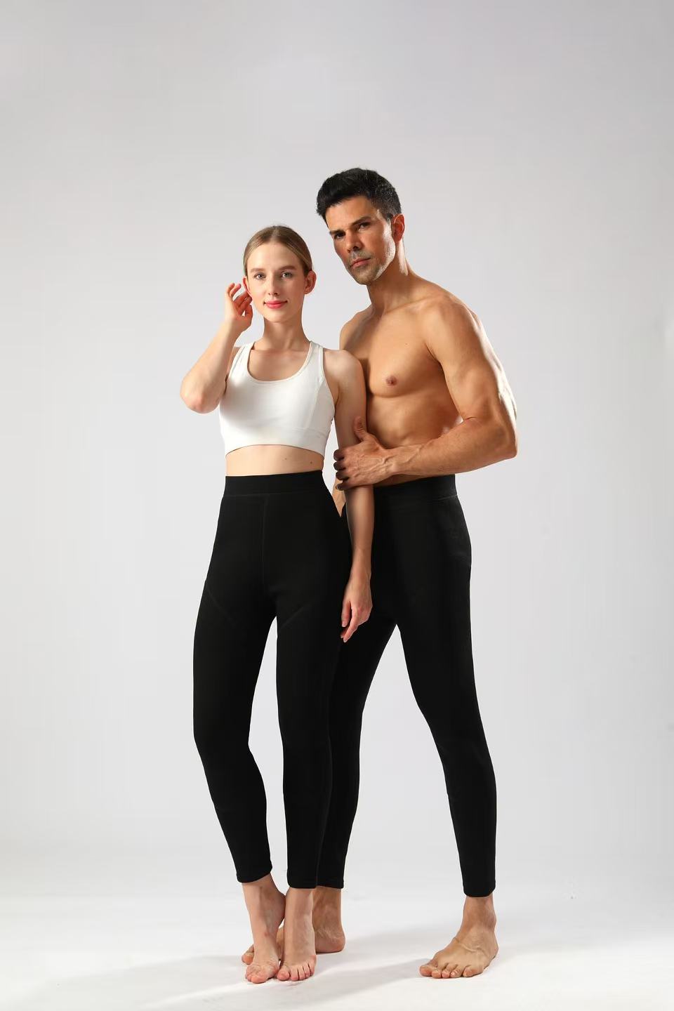 7332/7302 男女款秋冬贴片保暖裤打底 三楼