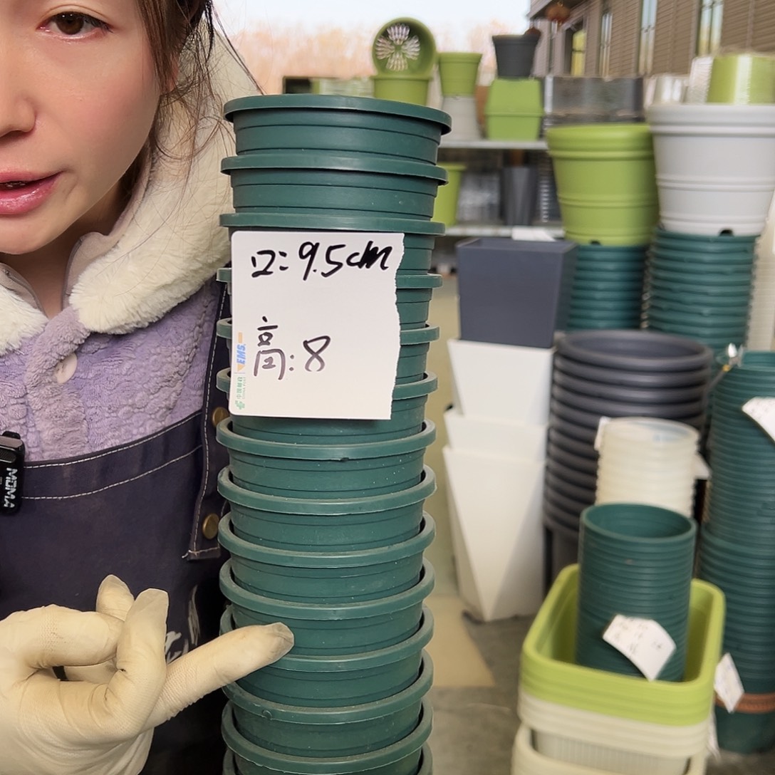 瑕疵加仑盆0.5墨绿25个无托