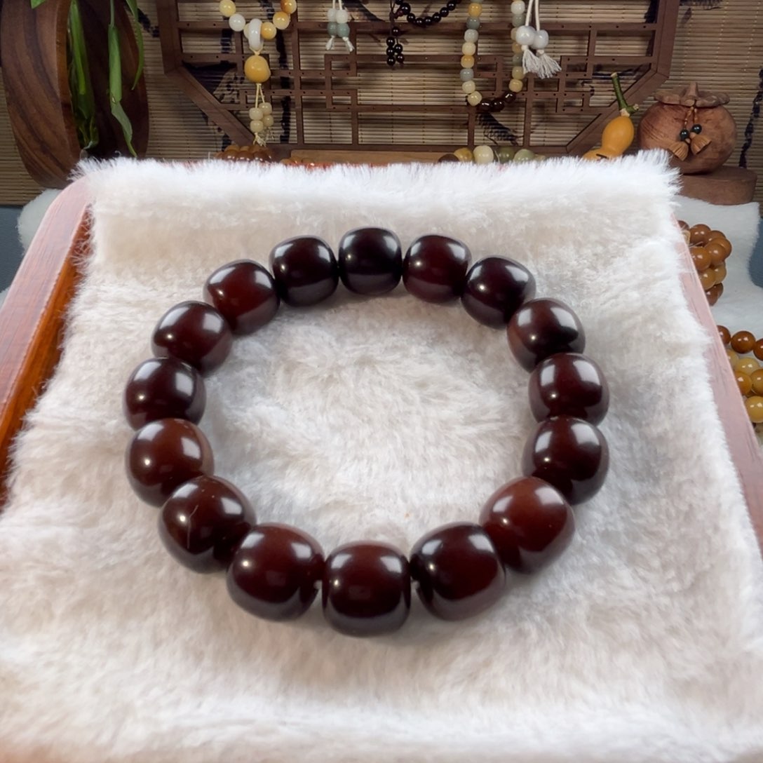 菩提根/象牙果手串深咖色