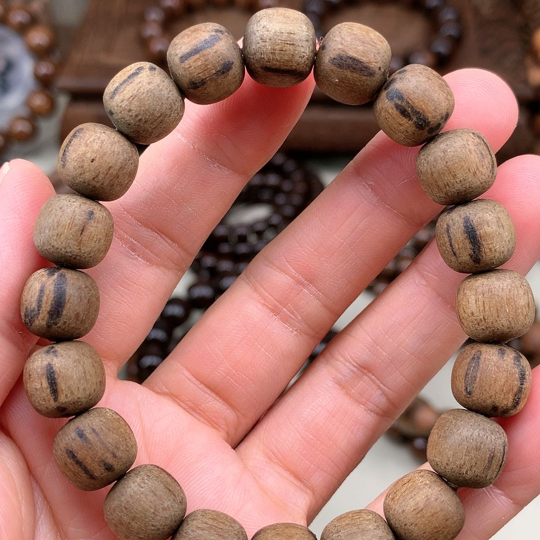 【闪购商品】贡木其他印贡绿油虎皮10*11