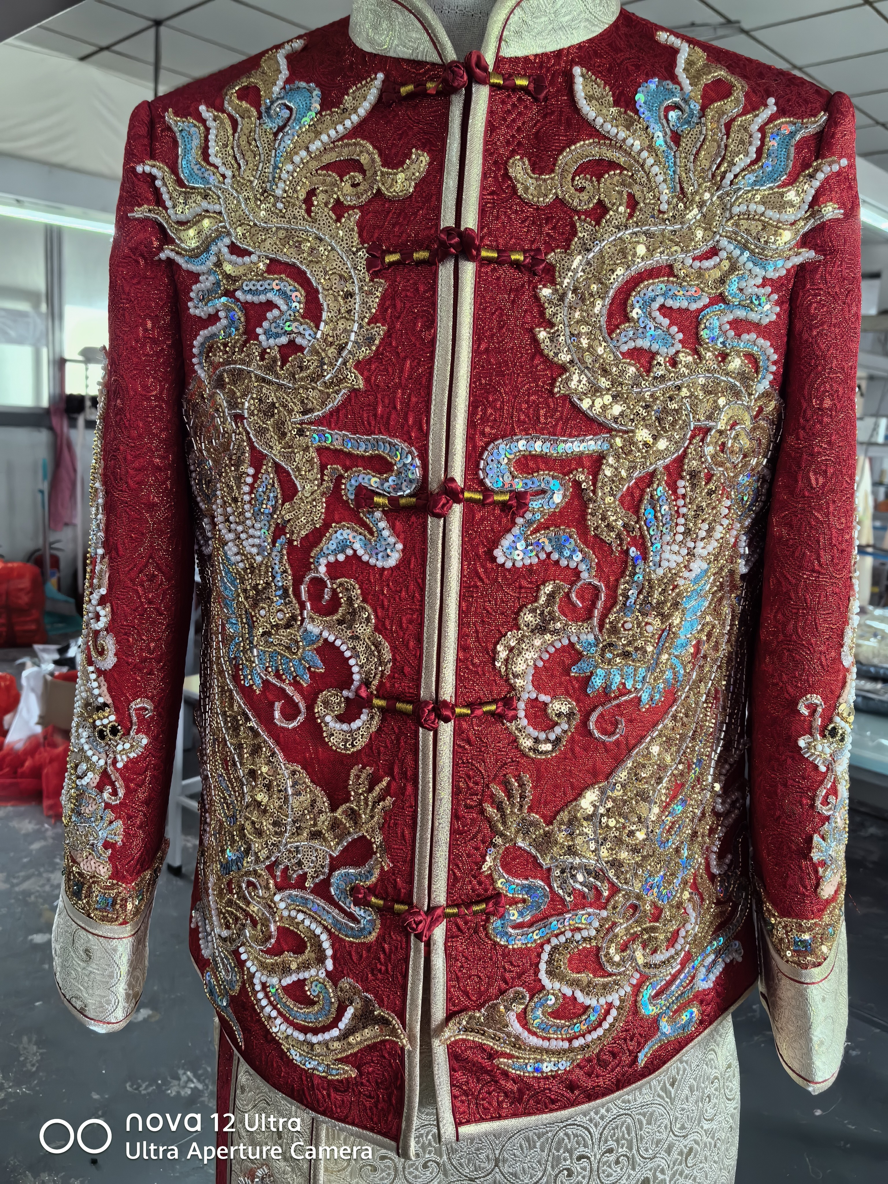 常规款复古刺绣/绣花男士秀禾服青春流行奢华风