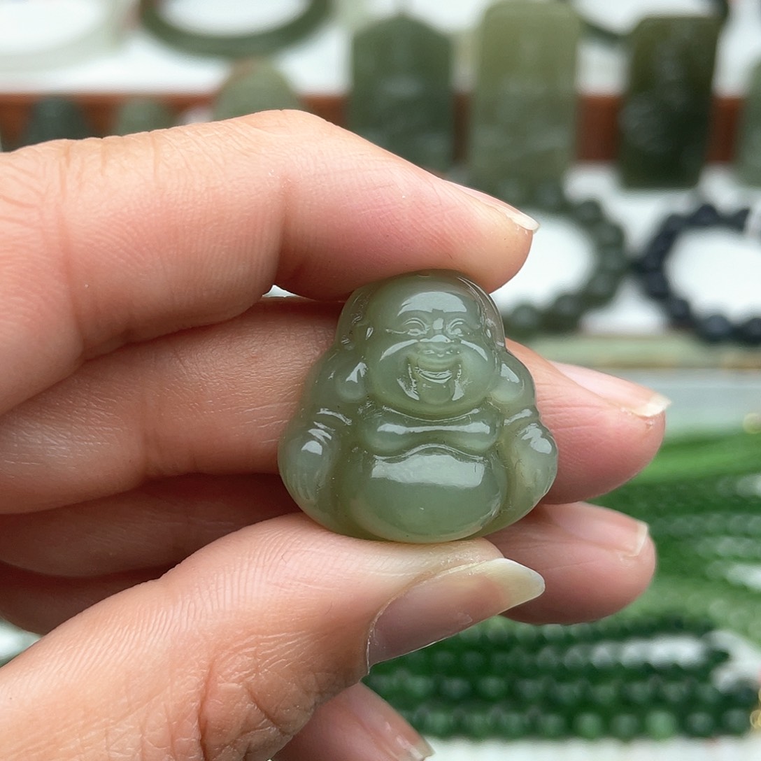 和田玉耳饰未镶嵌