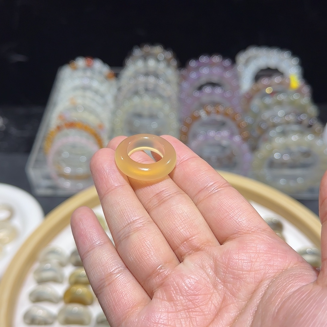 玛瑙/玉髓合金戒指