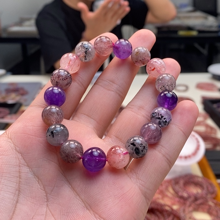 手串水晶未镶嵌超七 多样性发一
