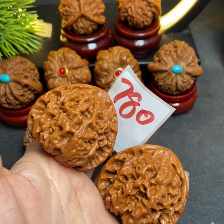 文玩核桃把件44官帽780